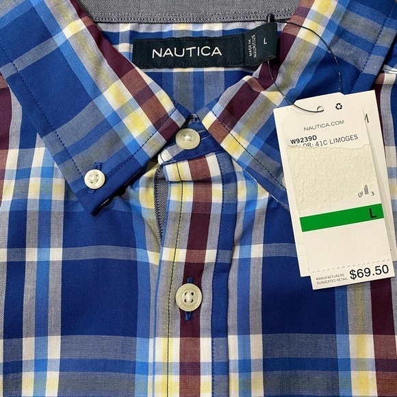 Nautica Men’s Long Sleeve Dress Shirt Large NWT​​​​​​​​​​ - Picture 4 of 6